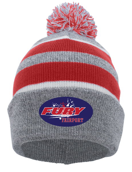 2024 FURY - Knit Fold Over Pom-Pom Beanie - 641K