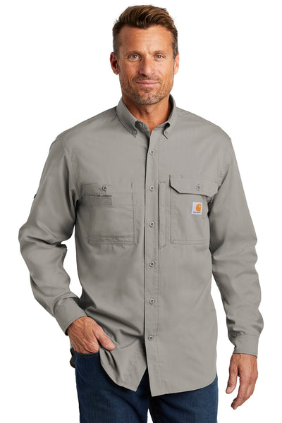 Custom Personalized Carhartt Force  ®  Ridgefield Solid Long Sleeve Shirt. CT102418