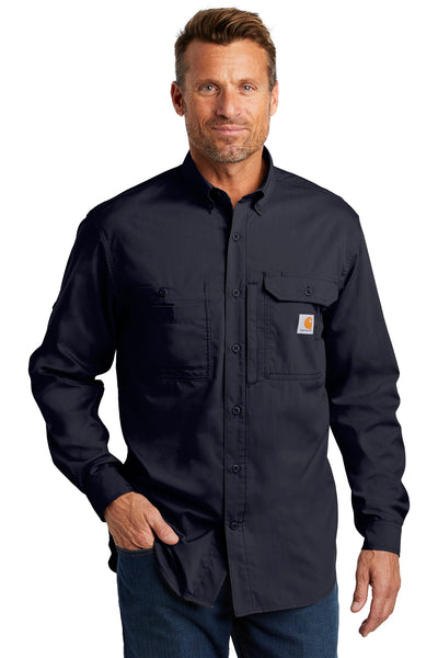 Custom Personalized Carhartt Force  ®  Ridgefield Solid Long Sleeve Shirt. CT102418