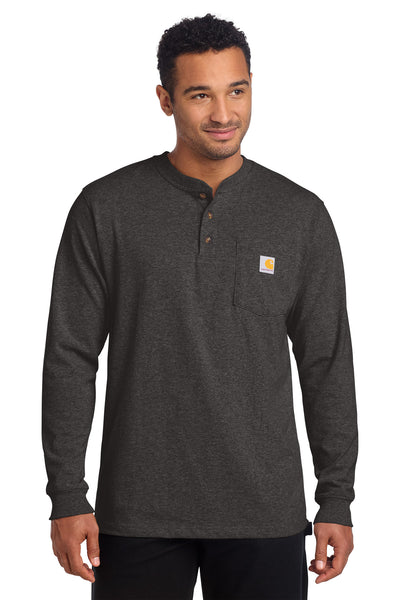Custom Personalized Carhartt ®  Long Sleeve Henley T-Shirt CTK128