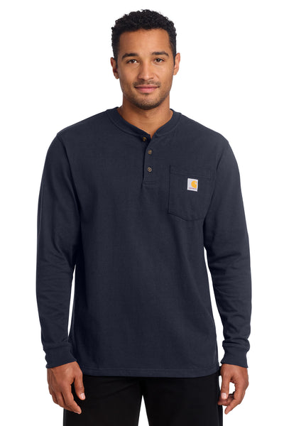 Custom Personalized Carhartt ®  Long Sleeve Henley T-Shirt CTK128