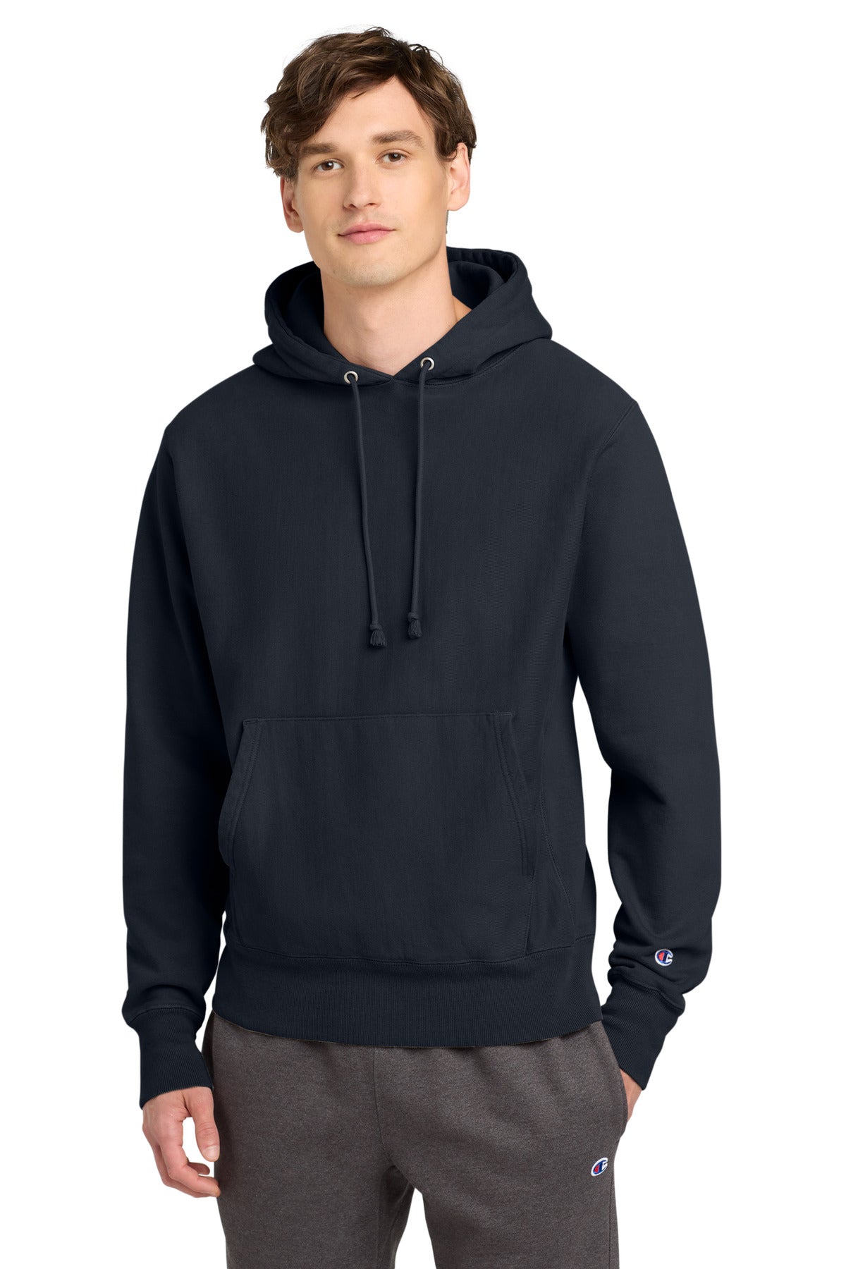 Custom Champion  Reverse Weave  Garment-Dyed Hooded Sweatshirt. GDS101