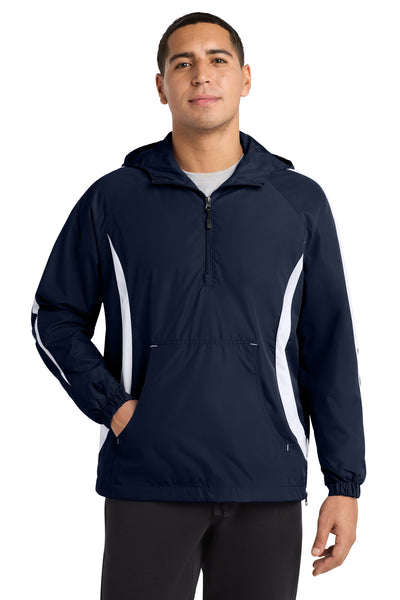 Custom Personalized Sport-Tek ®  Colorblock Raglan Anorak. JST63