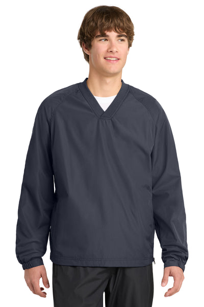 Custom Personalized Sport-Tek ®  V-Neck Raglan Wind Shirt. JST72