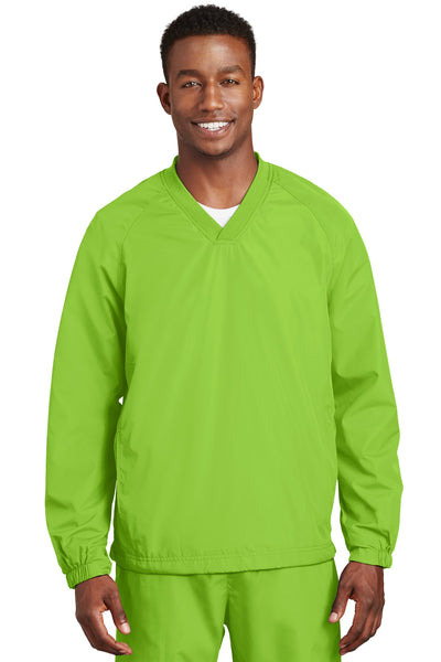 Custom Personalized Sport-Tek ®  V-Neck Raglan Wind Shirt. JST72