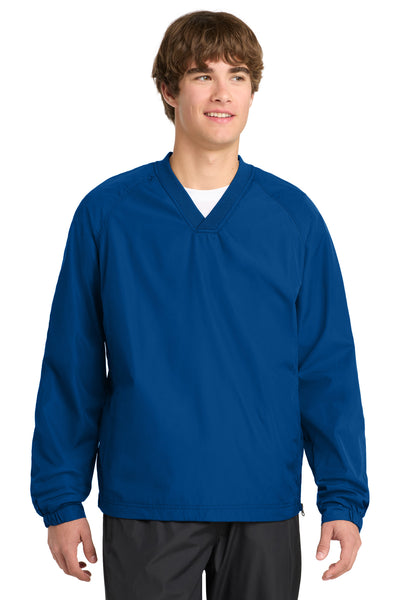 Custom Personalized Sport-Tek ®  V-Neck Raglan Wind Shirt. JST72