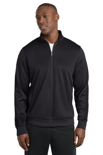 Custom Personalized Sport-Tek  ®  Tricot Sleeve Stripe Track Jacket. JST94
