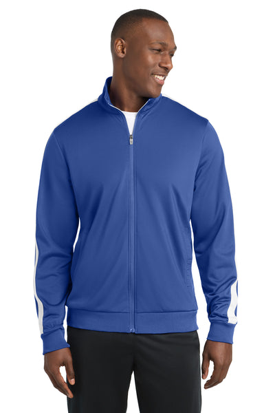 Custom Personalized Sport-Tek  ®  Tricot Sleeve Stripe Track Jacket. JST94