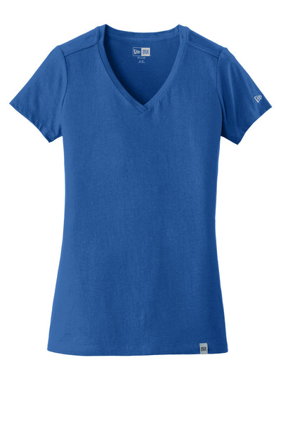 Custom New Era  Women's Heritage Blend V-Neck Tee. LNEA101