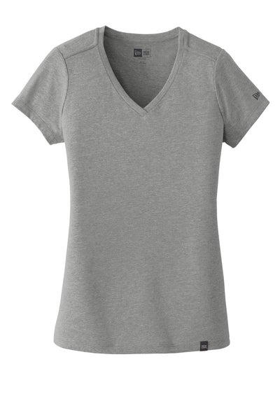 Custom New Era  Women's Heritage Blend V-Neck Tee. LNEA101