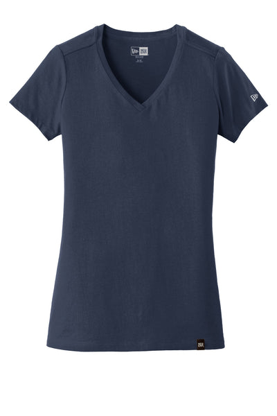 Custom New Era  Women's Heritage Blend V-Neck Tee. LNEA101