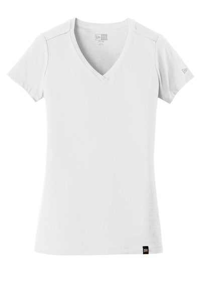 Custom New Era  Women's Heritage Blend V-Neck Tee. LNEA101