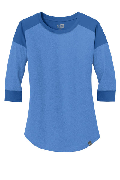 Custom New Era  Women's Heritage Blend 3/4-Sleeve Baseball Raglan Tee. LNEA104