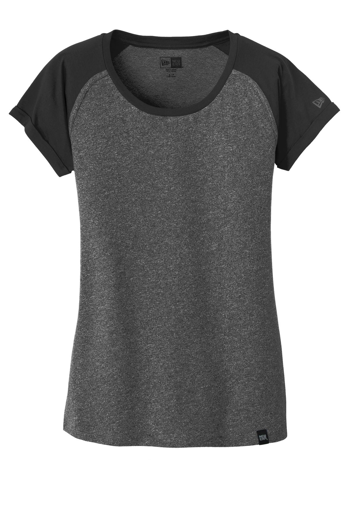 Custom New Era  Women's Heritage Blend Varsity Tee. LNEA107