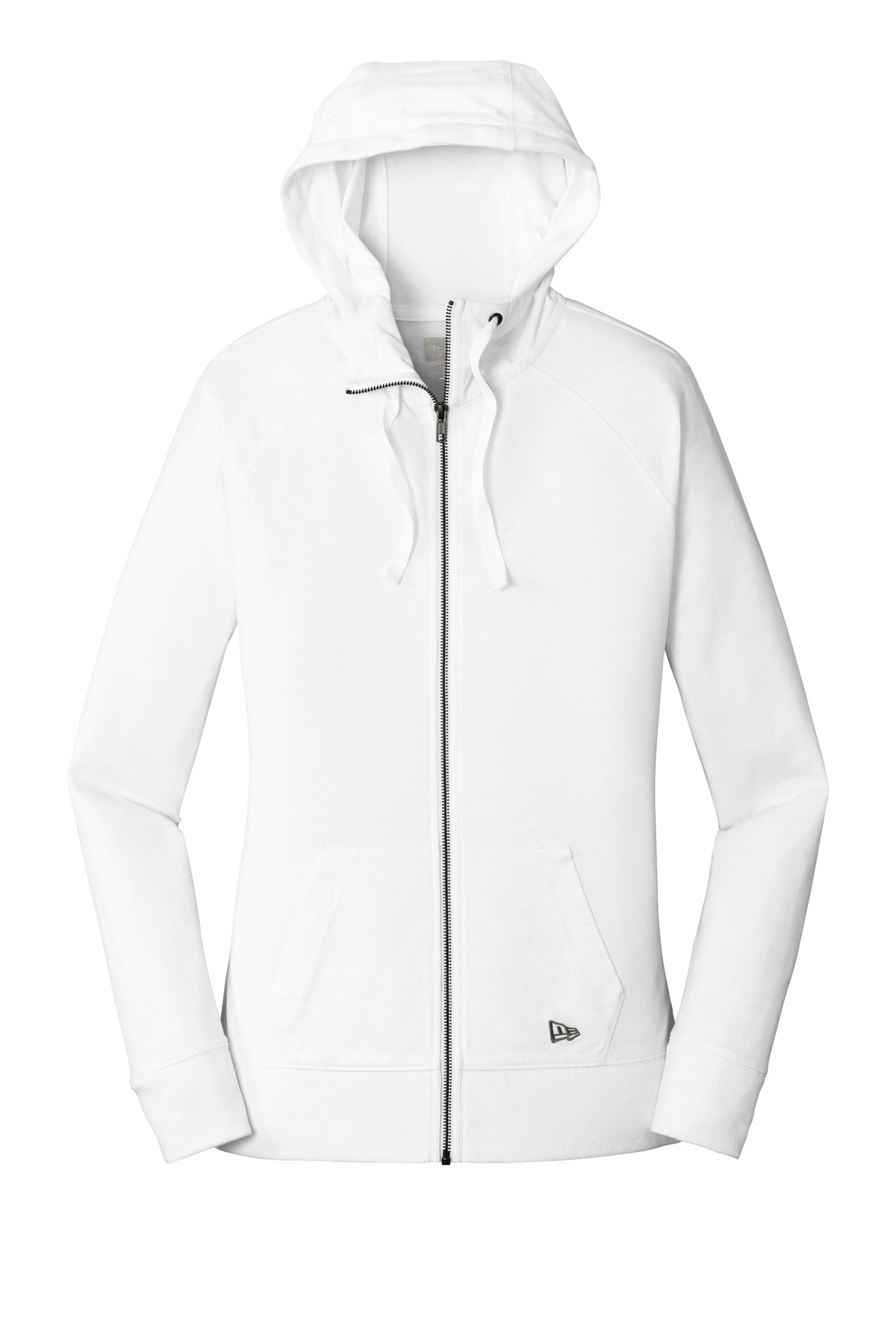 Custom New Era Women's Sueded Cotton Blend Full-Zip Hoodie. LNEA122