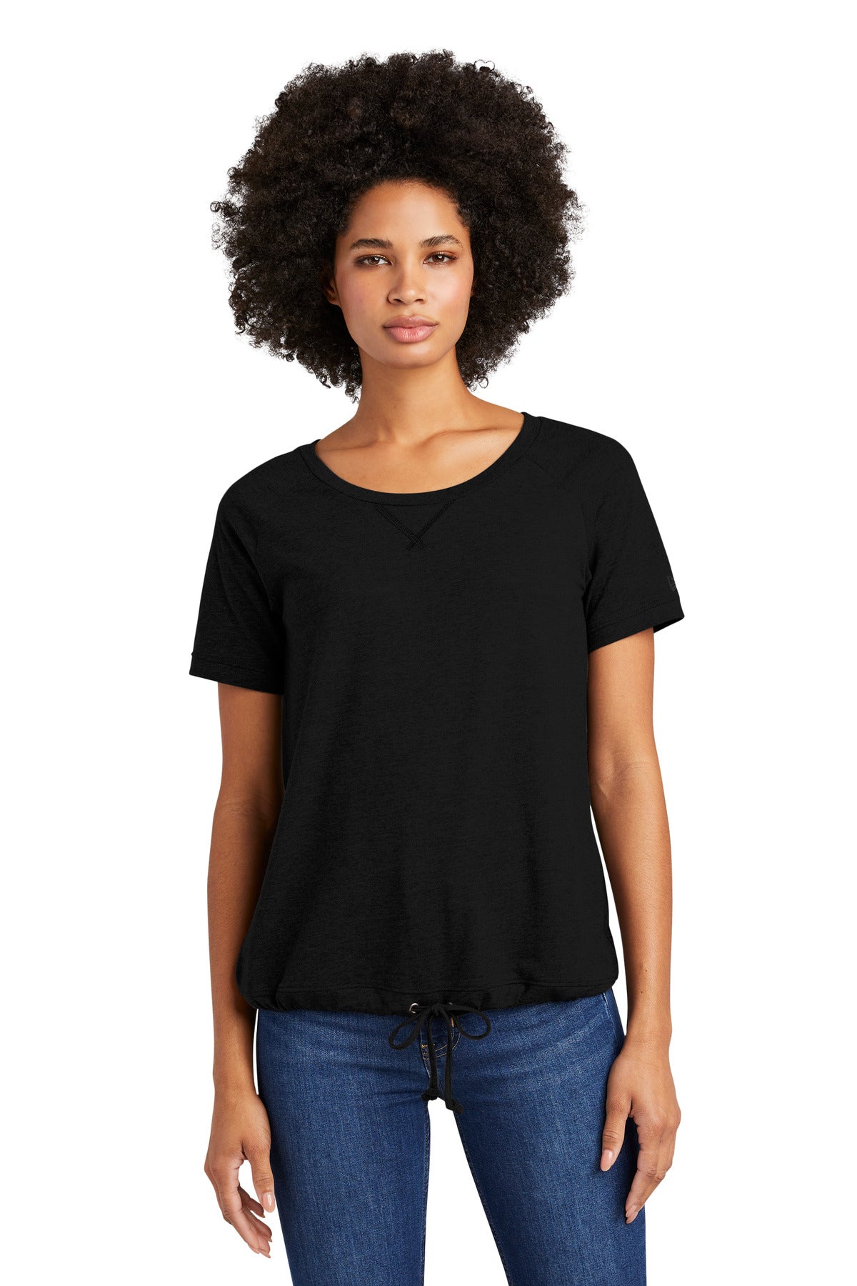 Custom New Era  Women's Tri-Blend Performance Cinch Tee. LNEA133