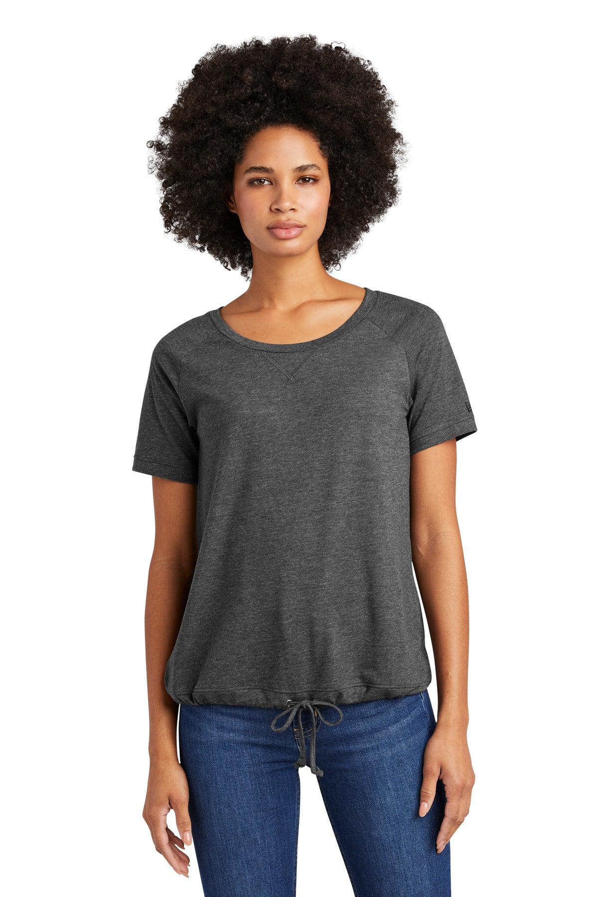 Custom New Era  Women's Tri-Blend Performance Cinch Tee. LNEA133