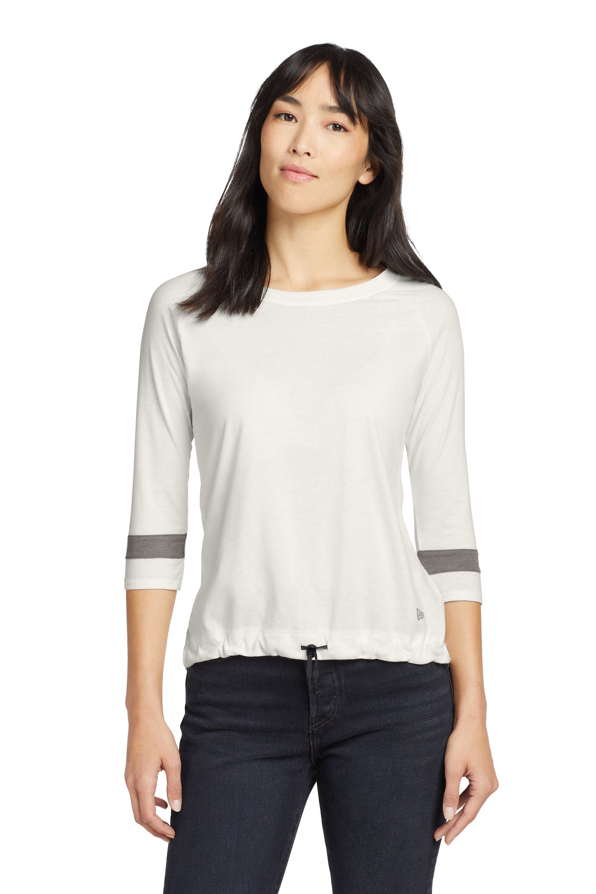 Custom New Era  Women's Tri-Blend 3/4-Sleeve Tee LNEA136