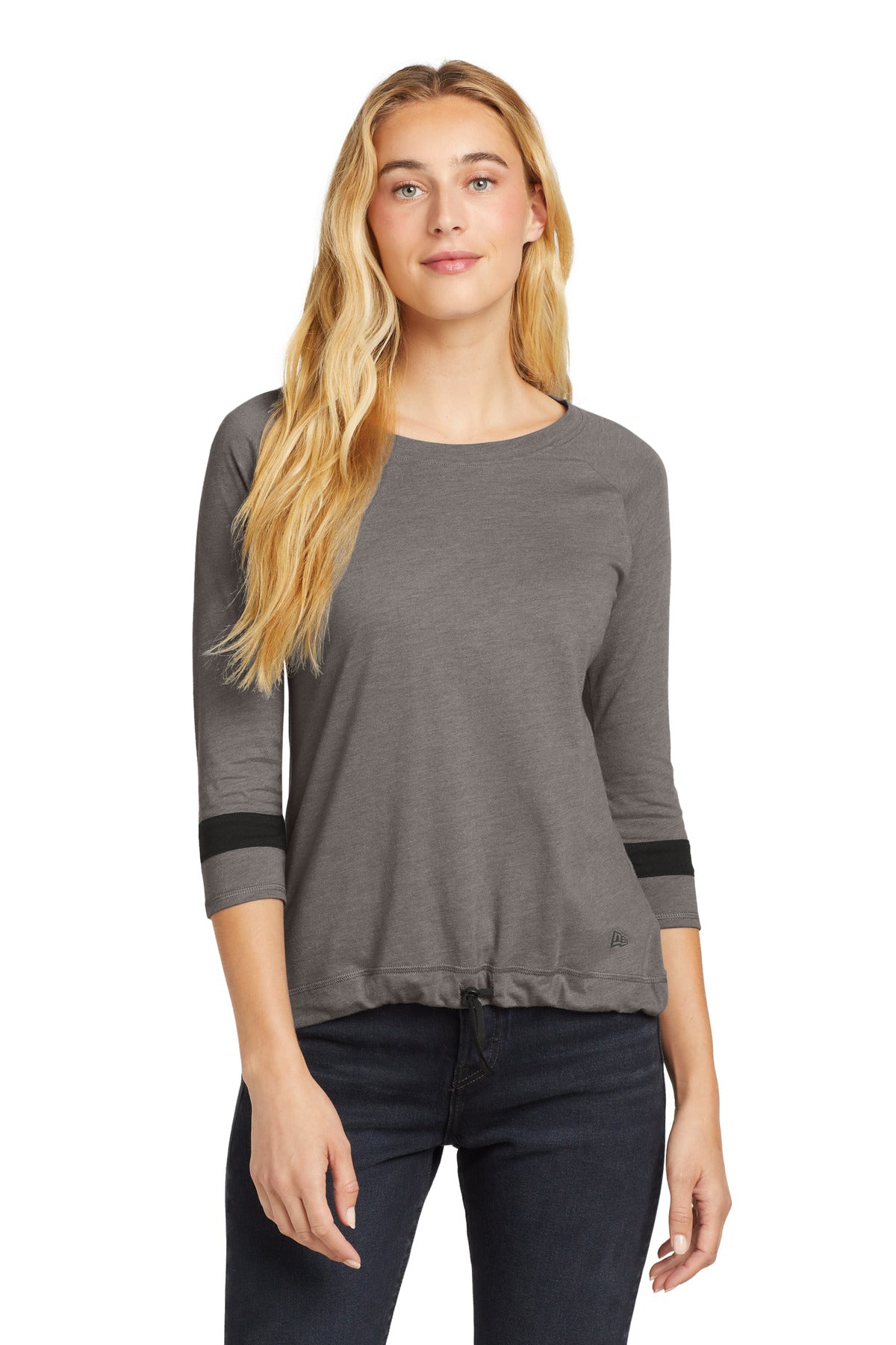 Custom New Era  Women's Tri-Blend 3/4-Sleeve Tee LNEA136