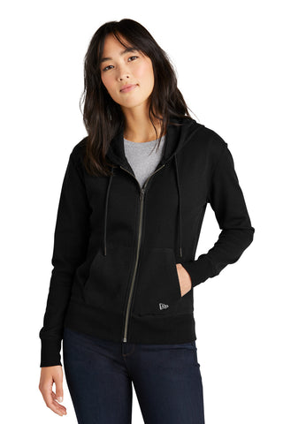 Custom New Era Women's Thermal Full-Zip Hoodie LNEA141