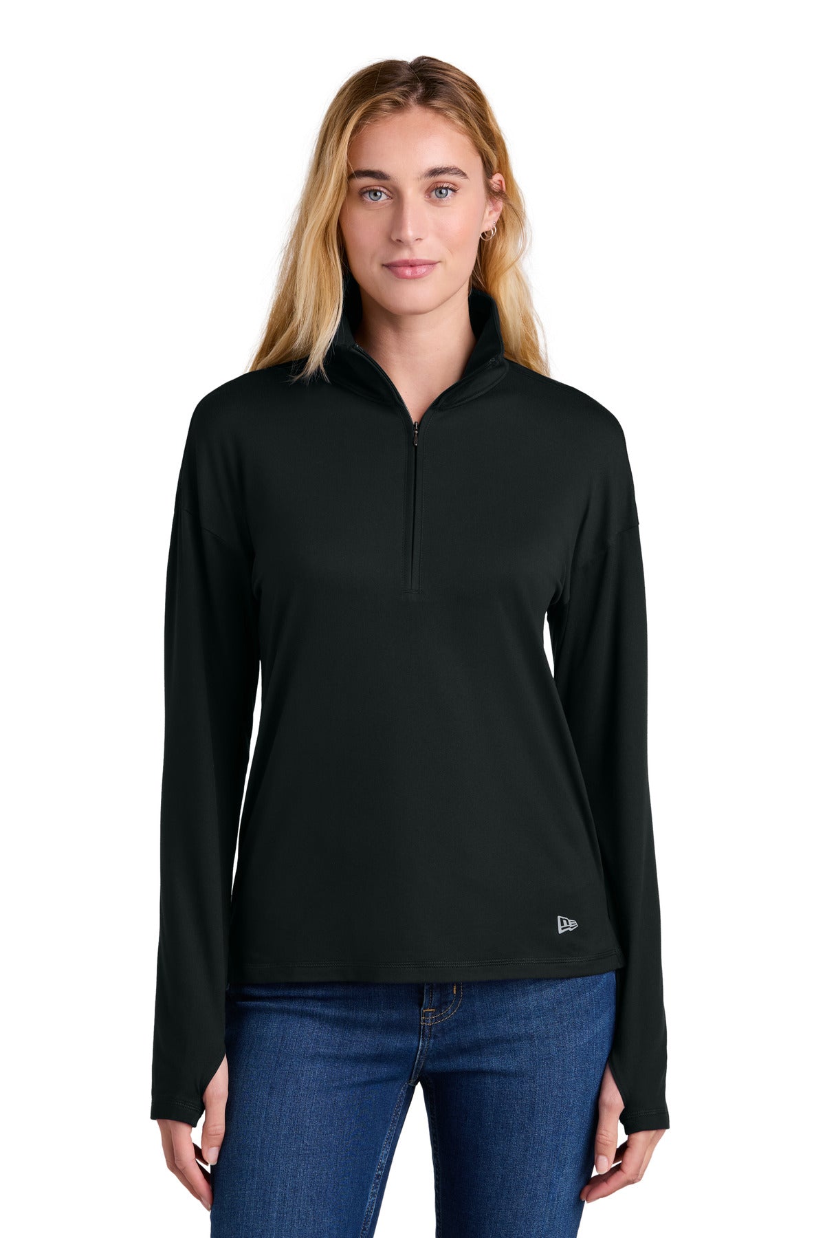 Custom New Era Women's Power 1/2-Zip LNEA228