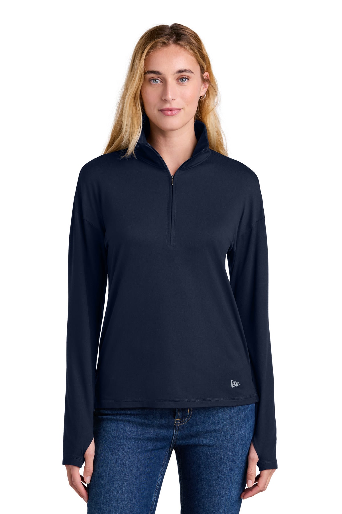 Custom New Era Women's Power 1/2-Zip LNEA228