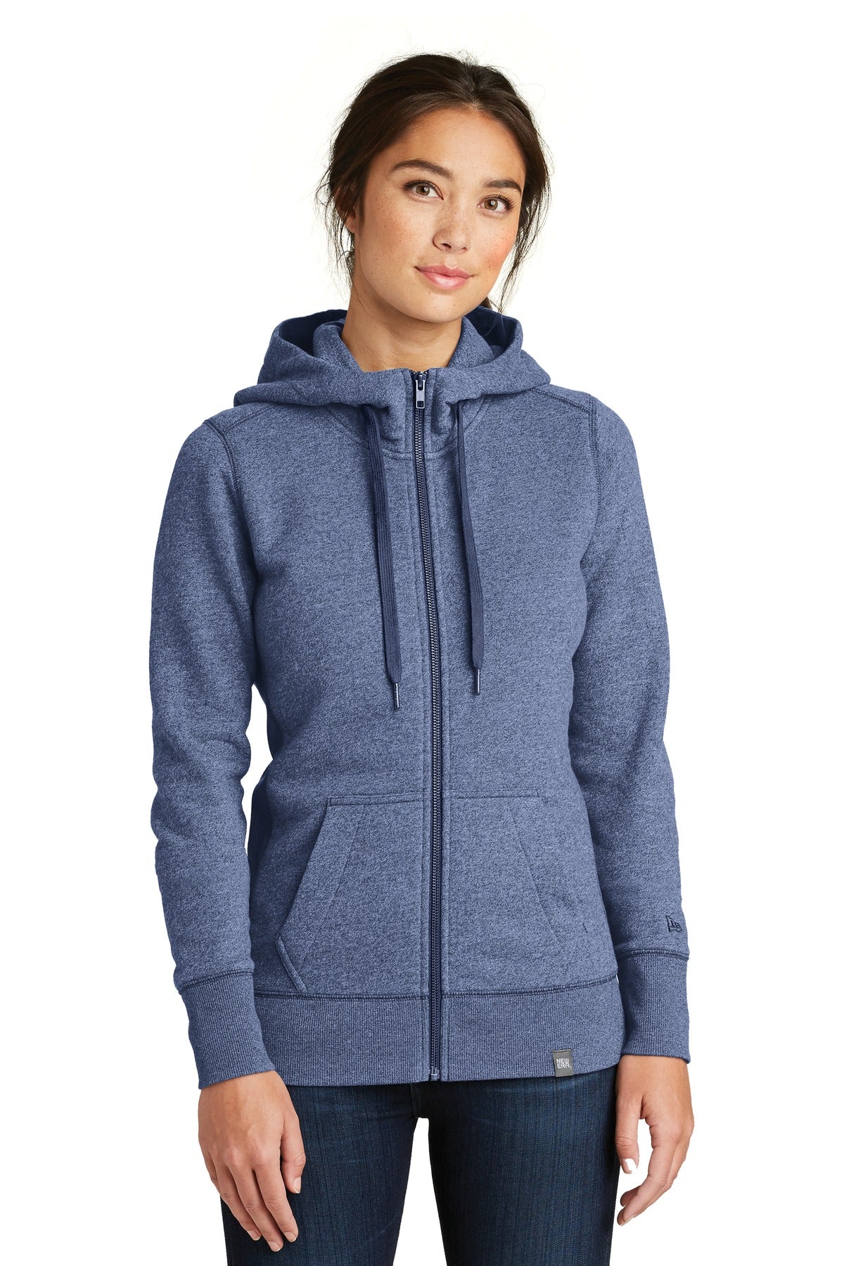 Custom New Era  Women's French Terry Full-Zip Hoodie. LNEA502