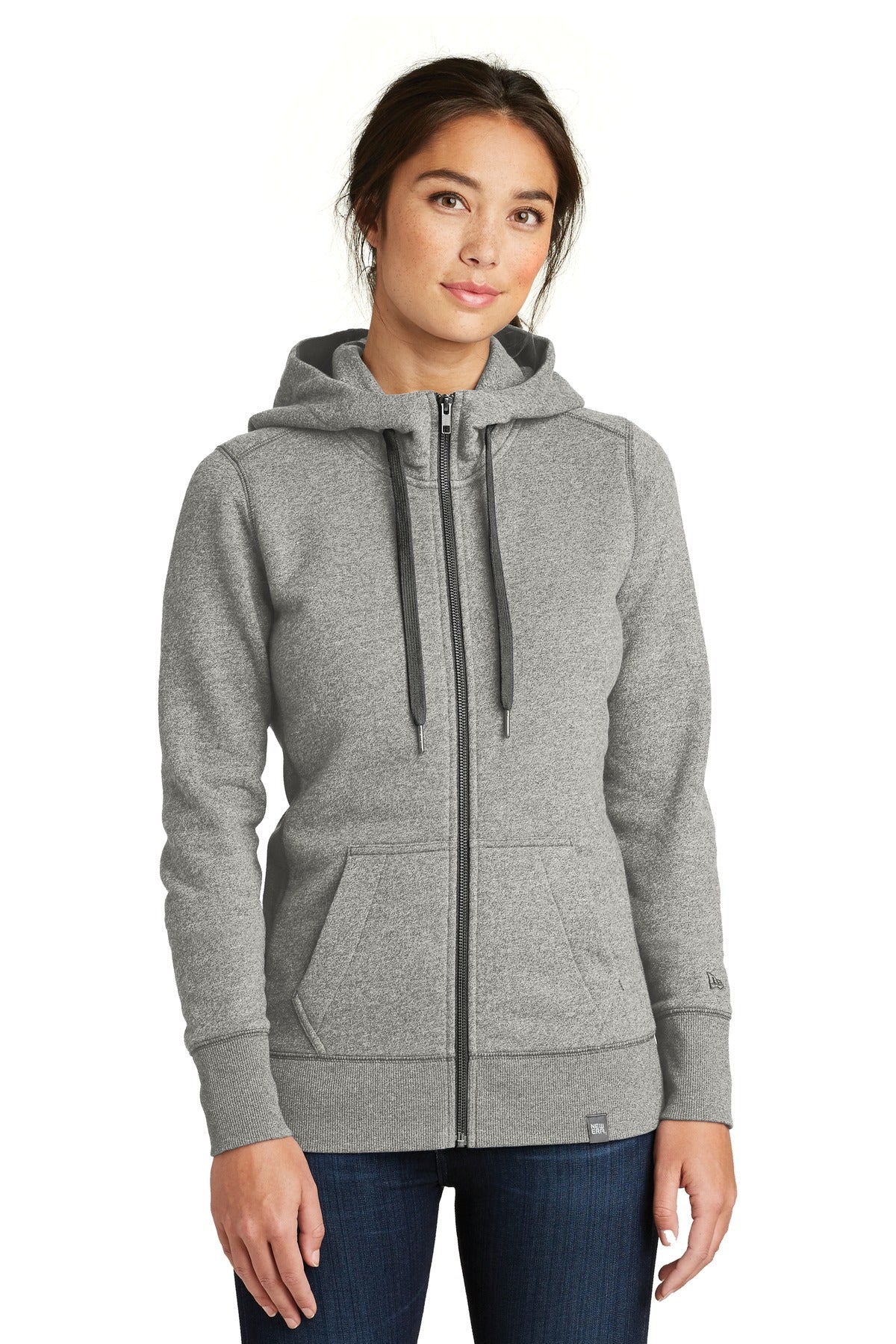 Custom New Era  Women's French Terry Full-Zip Hoodie. LNEA502