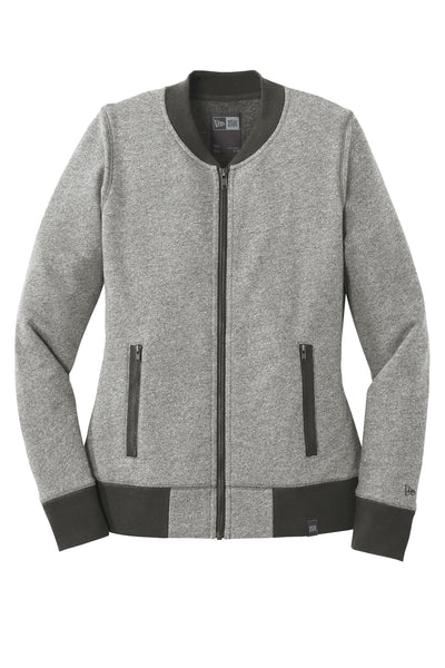 Custom New Era Women's French Terry Baseball Full-Zip. LNEA503