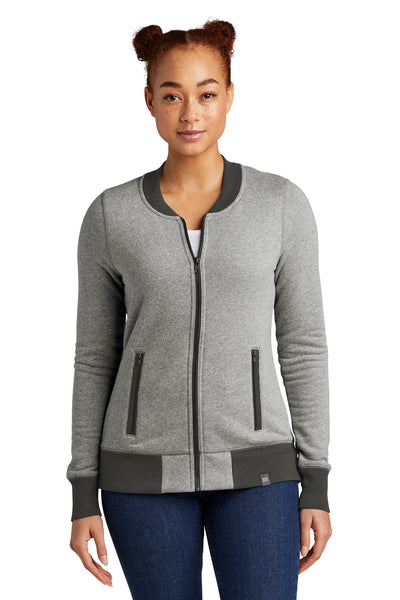 Custom New Era Women's French Terry Baseball Full-Zip. LNEA503