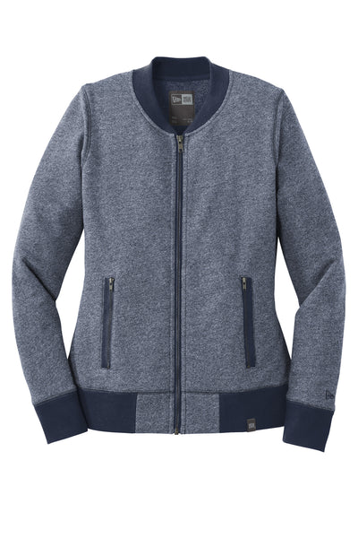 Custom New Era Women's French Terry Baseball Full-Zip. LNEA503