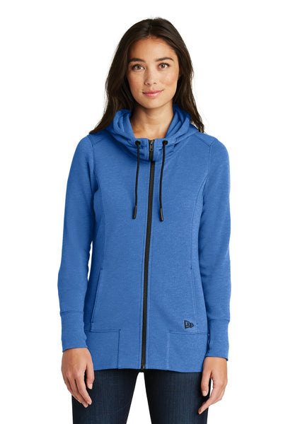 Custom New Era  Women's Tri-Blend Fleece Full-Zip Hoodie. LNEA511