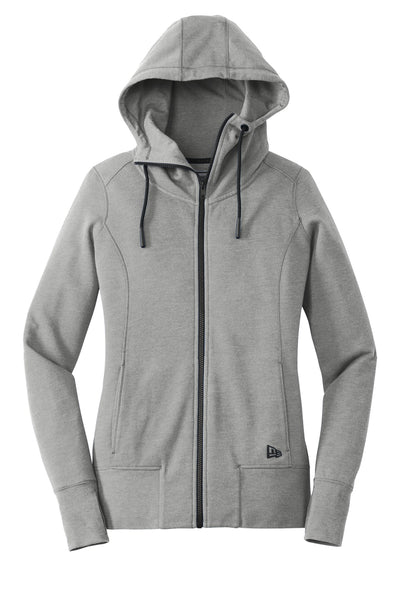 Custom New Era  Women's Tri-Blend Fleece Full-Zip Hoodie. LNEA511