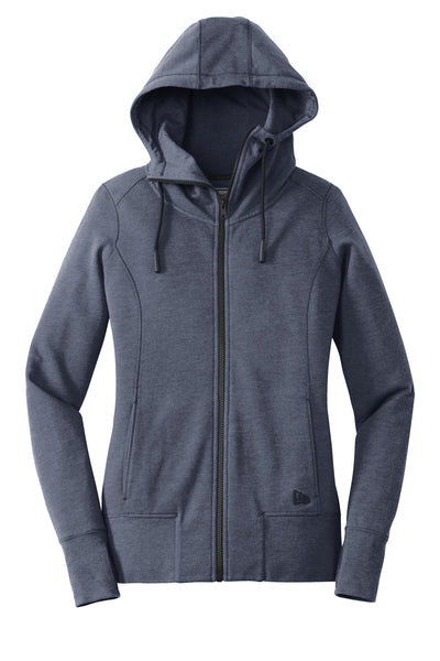Custom New Era  Women's Tri-Blend Fleece Full-Zip Hoodie. LNEA511