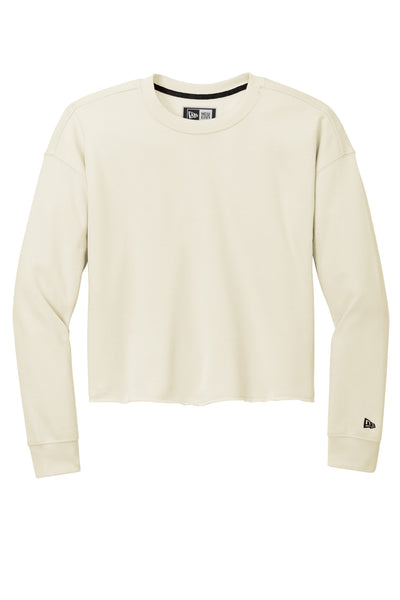 Custom New Era Women's Tri-Blend Fleece Crop Crew LNEA514