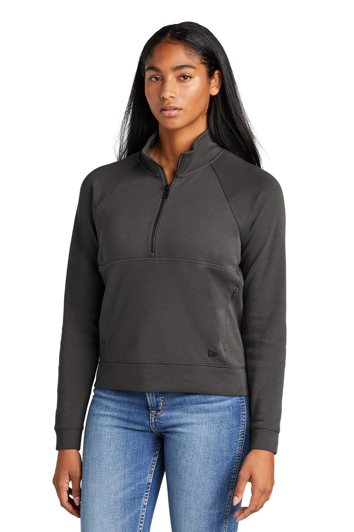 Custom New Era Women's STS 1/2-Zip LNEA541
