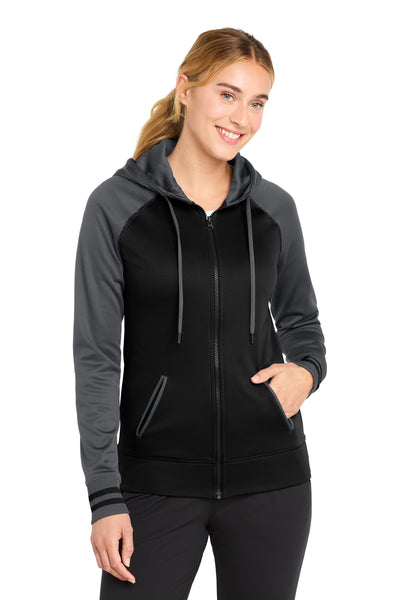 Custom Personalized Sport-Tek ®  Women's Sport-Wick ®  Varsity Fleece Full-Zip Hooded Jacket. LST236