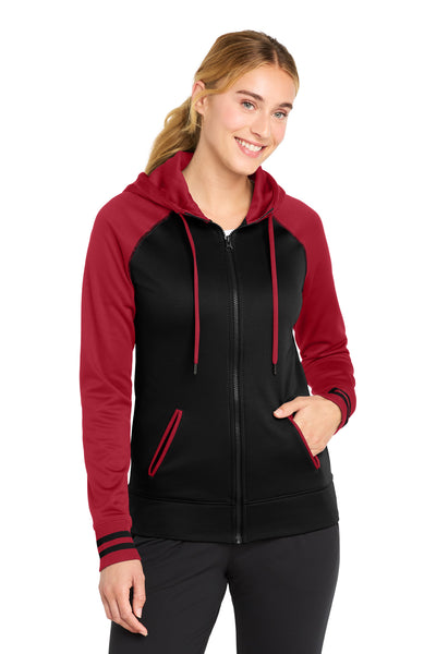Custom Personalized Sport-Tek ®  Women's Sport-Wick ®  Varsity Fleece Full-Zip Hooded Jacket. LST236
