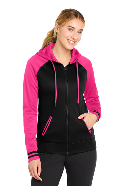 Custom Personalized Sport-Tek ®  Women's Sport-Wick ®  Varsity Fleece Full-Zip Hooded Jacket. LST236