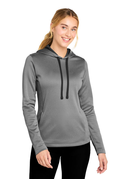 Custom Personalized Sport-Tek  ®  Women's PosiCharge  ®  Sport-Wick  ®  Heather Fleece Hooded Pullover. LST264