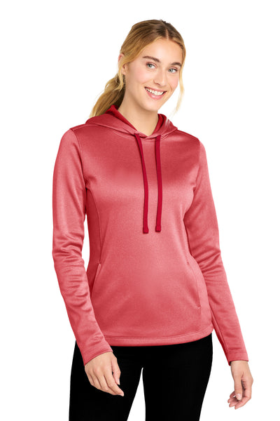 Custom Personalized Sport-Tek  ®  Women's PosiCharge  ®  Sport-Wick  ®  Heather Fleece Hooded Pullover. LST264