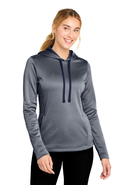Custom Personalized Sport-Tek  ®  Women's PosiCharge  ®  Sport-Wick  ®  Heather Fleece Hooded Pullover. LST264