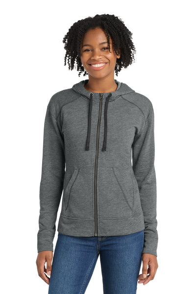 Custom Personalized Sport-Tek  ®  Women's PosiCharge  ®  Tri-Blend Wicking Fleece Full-Zip Hooded Jacket LST293