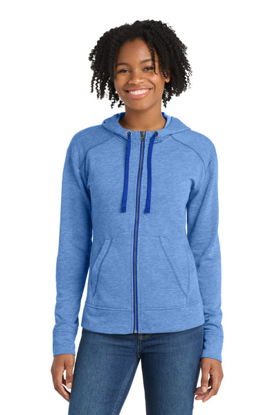 Custom Personalized Sport-Tek  ®  Women's PosiCharge  ®  Tri-Blend Wicking Fleece Full-Zip Hooded Jacket LST293