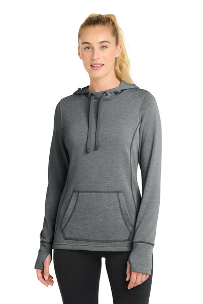Custom Personalized Sport-Tek  ®  Women's PosiCharge  ®  Tri-Blend Wicking Fleece Hooded Pullover. LST296