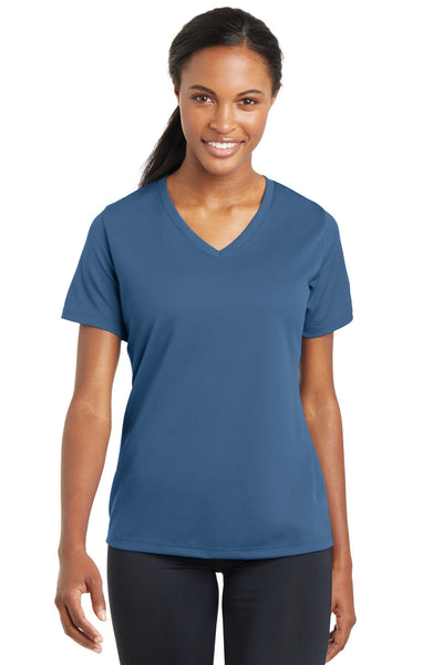 Custom Personalized Sport-Tek ®  Women's PosiCharge ®  RacerMesh ®  V-Neck Tee. LST340