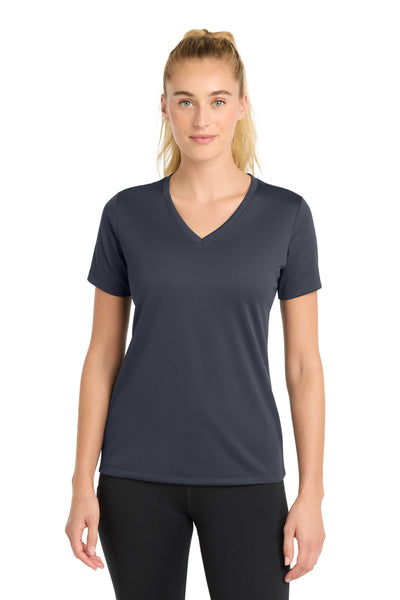 Custom Personalized Sport-Tek ®  Women's PosiCharge ®  RacerMesh ®  V-Neck Tee. LST340