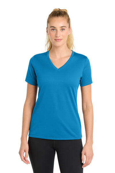 Custom Personalized Sport-Tek ®  Women's PosiCharge ®  RacerMesh ®  V-Neck Tee. LST340