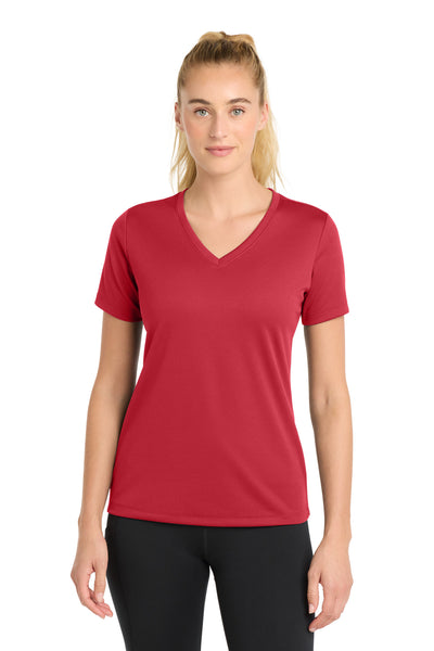 Custom Personalized Sport-Tek ®  Women's PosiCharge ®  RacerMesh ®  V-Neck Tee. LST340
