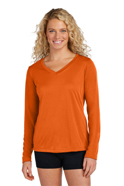 Custom Personalized Sport-Tek ®  Women's Long Sleeve PosiCharge ®  Competitor V-Neck Tee. LST353LS